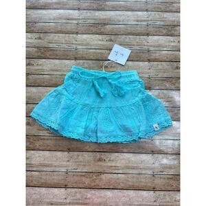 NWT Love and Grow Aqua Boho Skort 3T